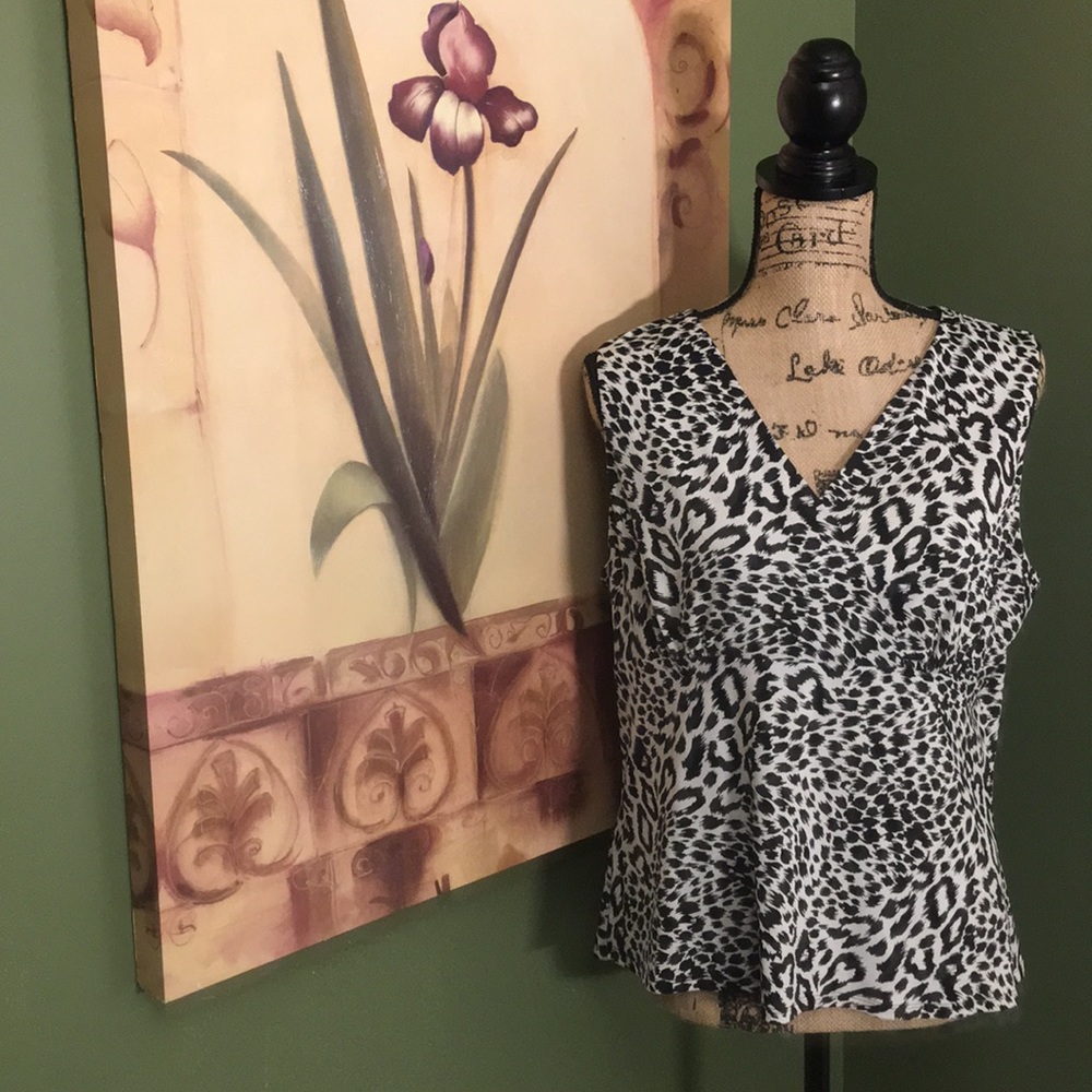 🆑 Kasper Cheetah Blouse